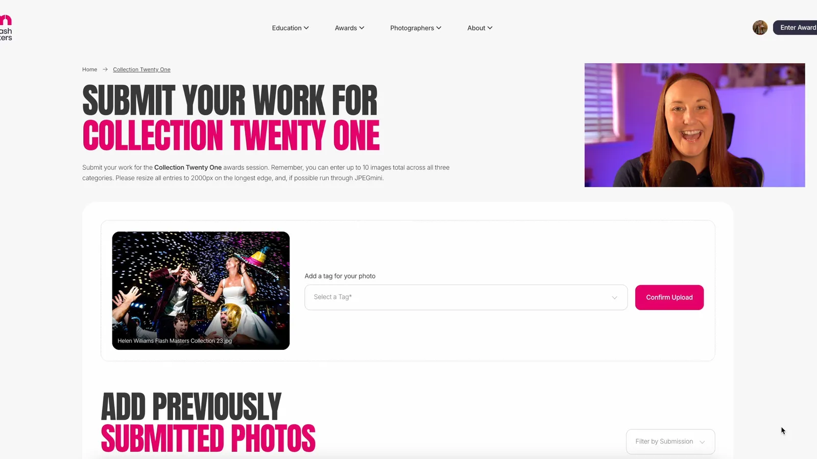 WEBSITE how to enter the flash masters awards